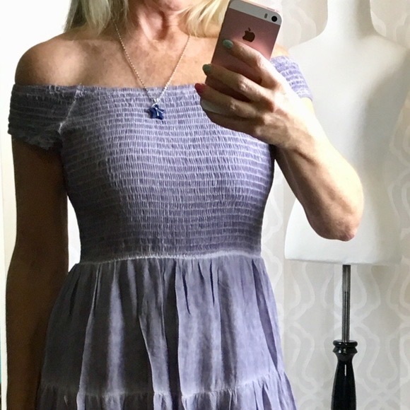 *CLEARANCE* Dusty Grey Mineral Washed Dress - Picture 4 of 16